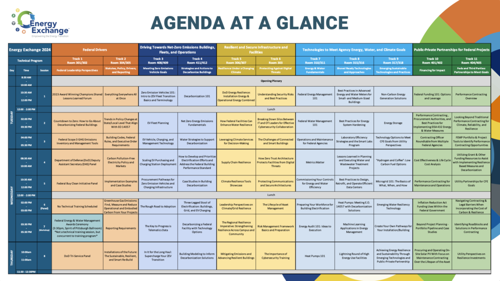 Agenda at a Glance